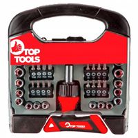 Końcówki wkrętakowe uchwyt 44 szt TOP TOOLS 39D200