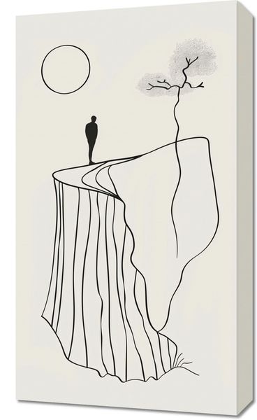 Obraz 40x70cm Samotność i Wzniosłość zdjęcie 1