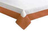 Obrus na stół 85X85 Eurofirany ALMA krem+pomarańcz