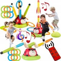 GRA SPORTOWA ZRĘCZNOŚCIOWA DLA DZIECI SKAKANKA RZUT DO CELU WYRZUTNIA 3w1