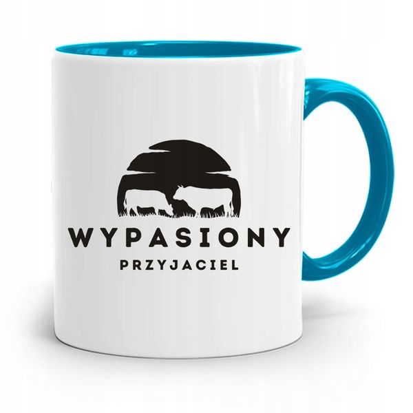 Kubek Błękitny Dla Przyjaciel Wypasiony Przyjaciel Z Nadrukiem Ze Zdjęciem zdjęcie 1