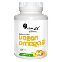 ALINESS VEGAN OMEGA-3 60 KAPSUŁEK – WEGAŃSKIE KWASY DHA Z MIKROALG