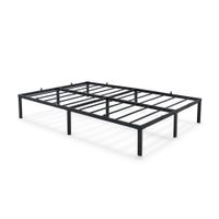 Łóżko 120x200 cm Składane Metalowe Rama Łóżka Stelaż Gościnne Czarne