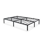 Łóżko 120x200 cm Składane Metalowe Rama Łóżka Stelaż Gościnne Czarne