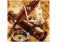 30X30CM ZEGAR STARA MAPA OBRAZ DREWNO