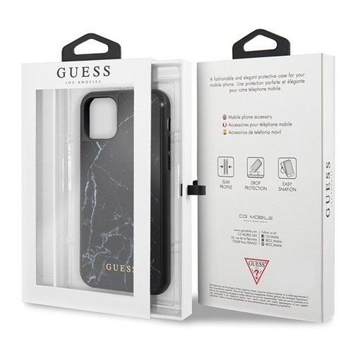Etui Case GUESS MARBLE CASE  IPHONE 11 CZARNY na Arena.pl