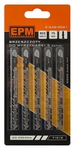 brzeszczot do wyrzynarki 100mm 6tpi drewno t101d 5 sztuk - e-540-0021 na Arena.pl