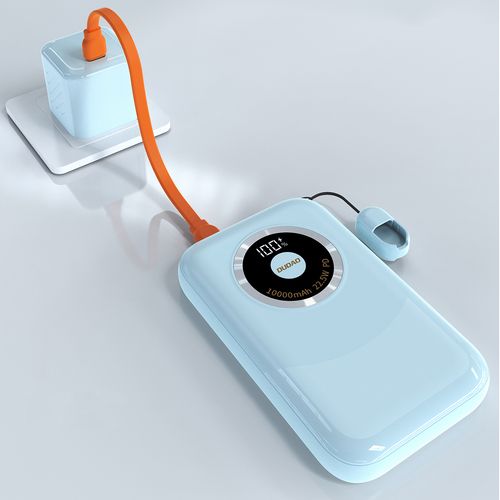 Powerbank K21 Mini 10000mAh 22.5W USB-A / USB-C - niebieski na Arena.pl