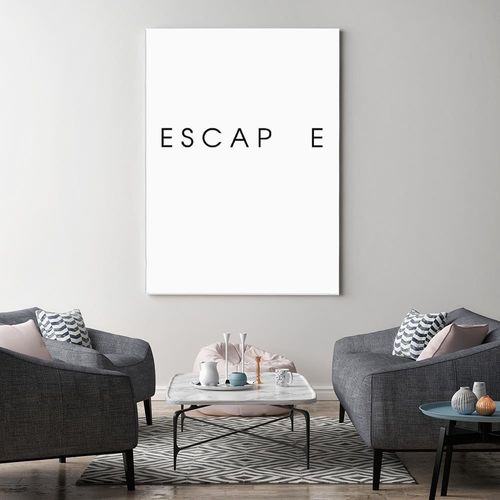 Deco Panel, Napis escape 40x60 na Arena.pl