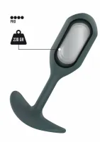 toyjoy the champ weighted plug silikonowy 230g anatomiczny czarny