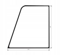 Szyba drzwi górna JCB Agriplus 520, 526, 528