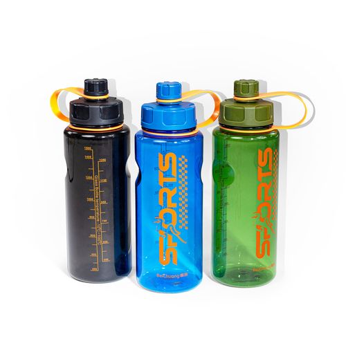 Butelka Na Wodę Bidon Sportowy Na Siłownię Trening 1,1L Niebieska na Arena.pl