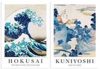 Zestaw dwóch japońskich plakatów 30x40 cm