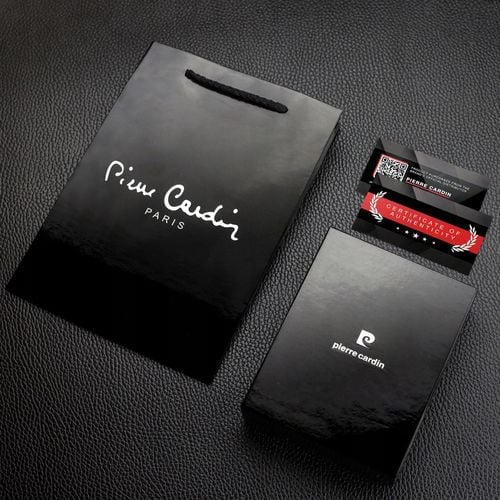 Portfel Męski Pierre Cardin Skórzany Czarny Pojemny RFID Torebka Certyfikat na Arena.pl