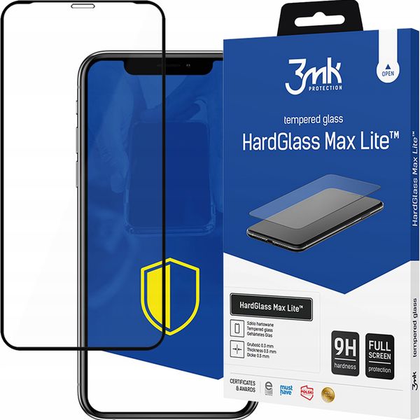 Apple iPhone 11 Pro Max - 3mk HardGlass Max Lite Black zdjęcie 10