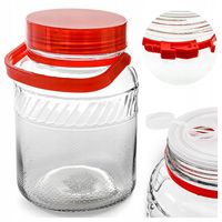 SŁÓJ SZKLANY 8L DUŻY SŁOIK Z ZAKRĘTKĄ DO KISZENIA OGÓRKÓW UNIWERSALNY XXL