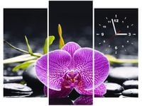 90CM 70 ZEGAR 3 ELEM ORCHIDEA SCIENNY DRUK