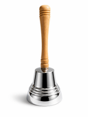 Dzwonek Na Boże Ciało Dla Dzieci Srebrny 16,5 Cm Drewniany