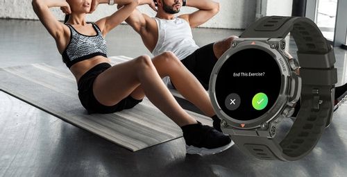 SMARTWATCH ZEGAREK MĘSKI POLSKIE MENU ROZMOWY SPORT PULS 2 PASKI AMOLED na Arena.pl