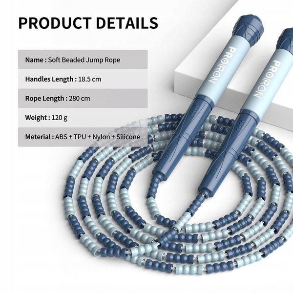 Skakanka miękka PROIRON, niebieska zdjęcie 6