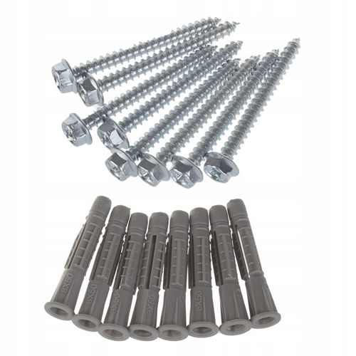 Komplet 4 uchwytów ściennych Maclean, max. obciążenie 60kg/1 uchwyt, na Arena.pl