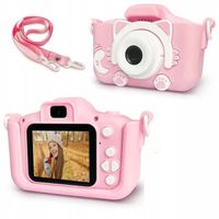 APARAT DLA DZIECI CYFROWY FOTOGRAFICZNY KAMERA FILMY ZDJĘCIA FHD KOTEK GRY