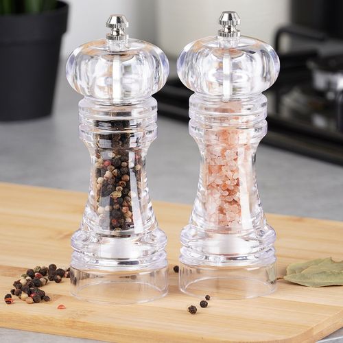 2x Młynek Pieprzu Soli Mielenia Przypraw Młynki Zestaw Młynków Przyprawnik na Arena.pl
