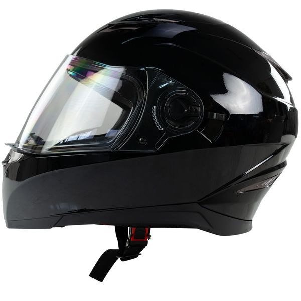 Kask na skuter motocyklowy szczękowy zamknięty BB09B z blendą M czarny połysk zdjęcie 7