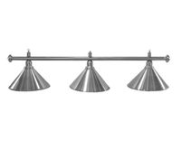 Lampa bilardowa Elegance 3 klosze srebrne