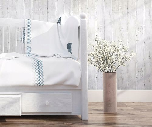 SAMOPRZYLEPNA TAPETA BIAŁA DESKA 3D 45cm x 10m na Arena.pl