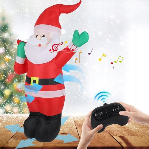 ŚWIĄTECZNY NADMUCHIWANY MIKOŁAJ 110CM Z MUZYKĄ I PILOTEM 2.4GHZ na Arena.pl