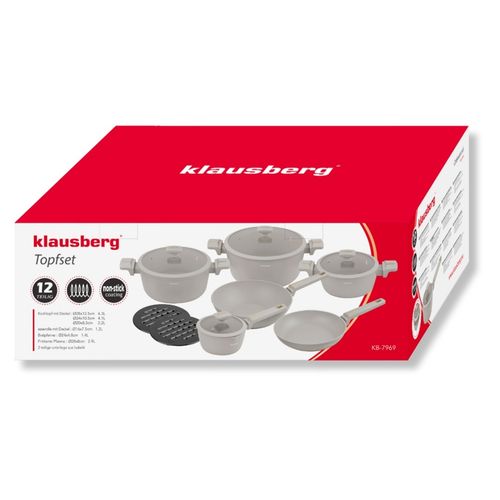 zestaw 12 elem. garnków marmurkowych klausberg kb-7969 na Arena.pl