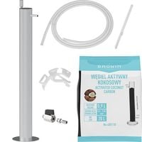 Kolumna filtracyjna premium ze stali nierdzewnej, w zestawie akcesoria