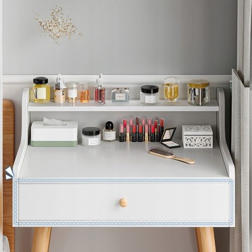 TOALETKA KOSMETYCZNA MAKIJAŻ Z LUSTREM BIAŁA SKANDYNAWSKI LOFT na Arena.pl