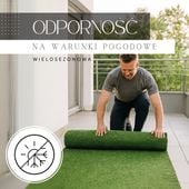 Sztuczna trawa 1 m na taras balkon miękka 7mm