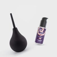 crushious douche & go anal douche 90ml with anal lubricant 50ml