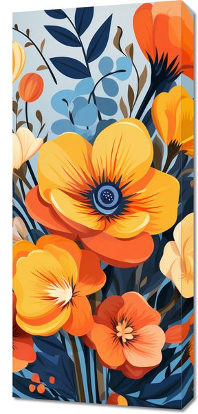 Obraz 40x90cm Kwiatowy Majestat zdjęcie 1