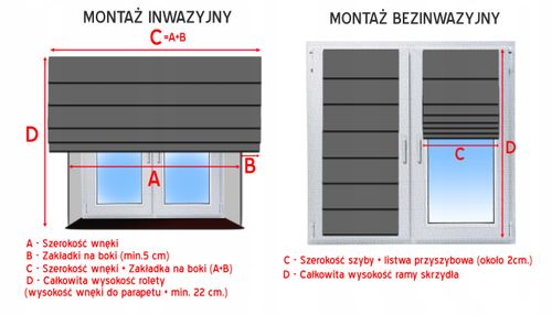 Roleta Rzymska Kompletna 14 Kolorów 80 x 120 na Arena.pl