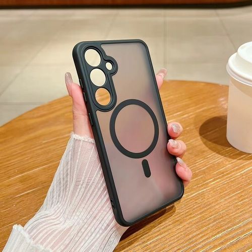 2x SZKŁO+ ETUI WZMACNIANE MAGSAFE CASE CZARNY MATT do SAMSUNG GALAXY S24 FE na Arena.pl