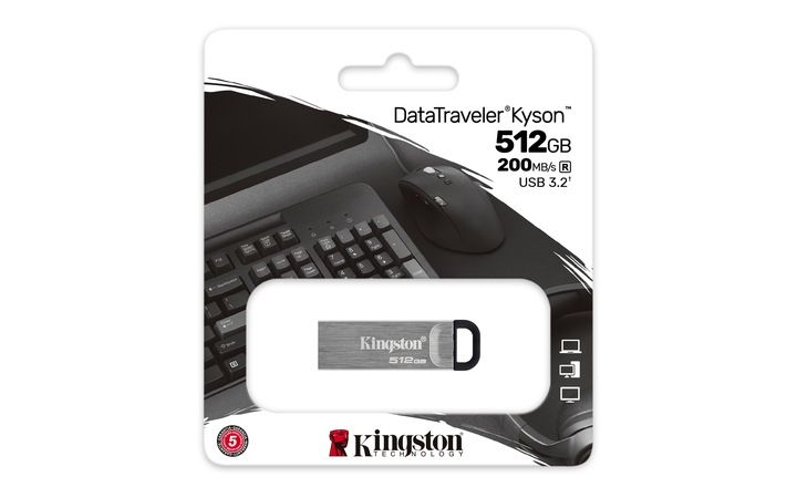 Pendrive Kingston Kyson DTKN/512 512GB do 200MB USB 3.0, USB 3.1, USB 3.2 zdjęcie 4