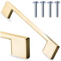 Uchwyt meblowy klasyczny złoty połysk  Aurelia 161 mm rozstaw 128 mm