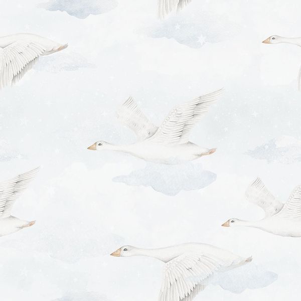 Tapeta Lecące Gąski W36 250 cm płótno zdjęcie 1