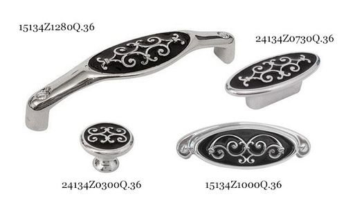 UCHWYT DO MEBLI RICCIA 15134Z1280Q.36 Rozstaw w mm - 128, Kolor pokrycia - Chrom połysk na Arena.pl