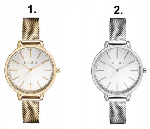 ZEGAREK DAMSKI PAUL LORENS NILDA złoty bransoletka mesh + BOX + GRAWER na Arena.pl