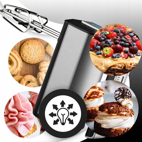 Mikser ręczny Retoo 300 W srebrny na Arena.pl