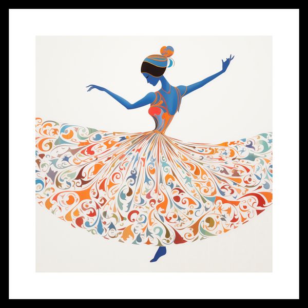 Plakat 40x40cm Wirująca Balerina zdjęcie 3