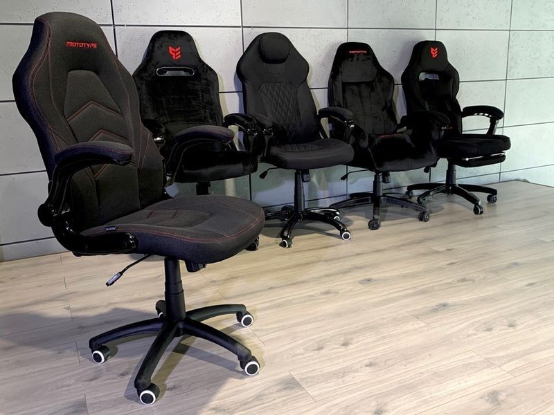 Fotel obrotowy do biurka HYPER BLACK FABRIC zdjęcie 10