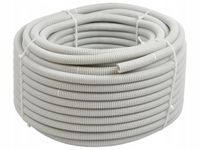 RURA KARBOWANA PESZEL Z PILOTEM PVC 320N 25/19mm PAWBOL 6163A-50P SZARA 50m