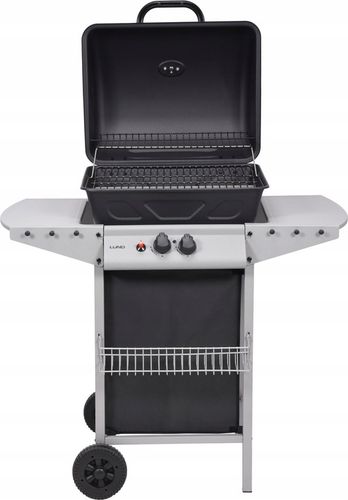 GRILL GAZOWY OGRODOWY BAVEN 2 PALNIKI, 5,5KW Z POKRYWĄ Z TERMOMETREM LUND na Arena.pl