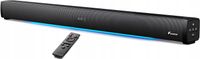 Foxnovo Soundbar MX2 z Bluetooth 6.0 Czarny z Niebieską Diodą LED 80W